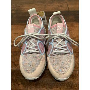 Sophia Webster Pink Blue & White Butterfly Lace-Up Sneakers, Size 6 (US) 36 (EU)